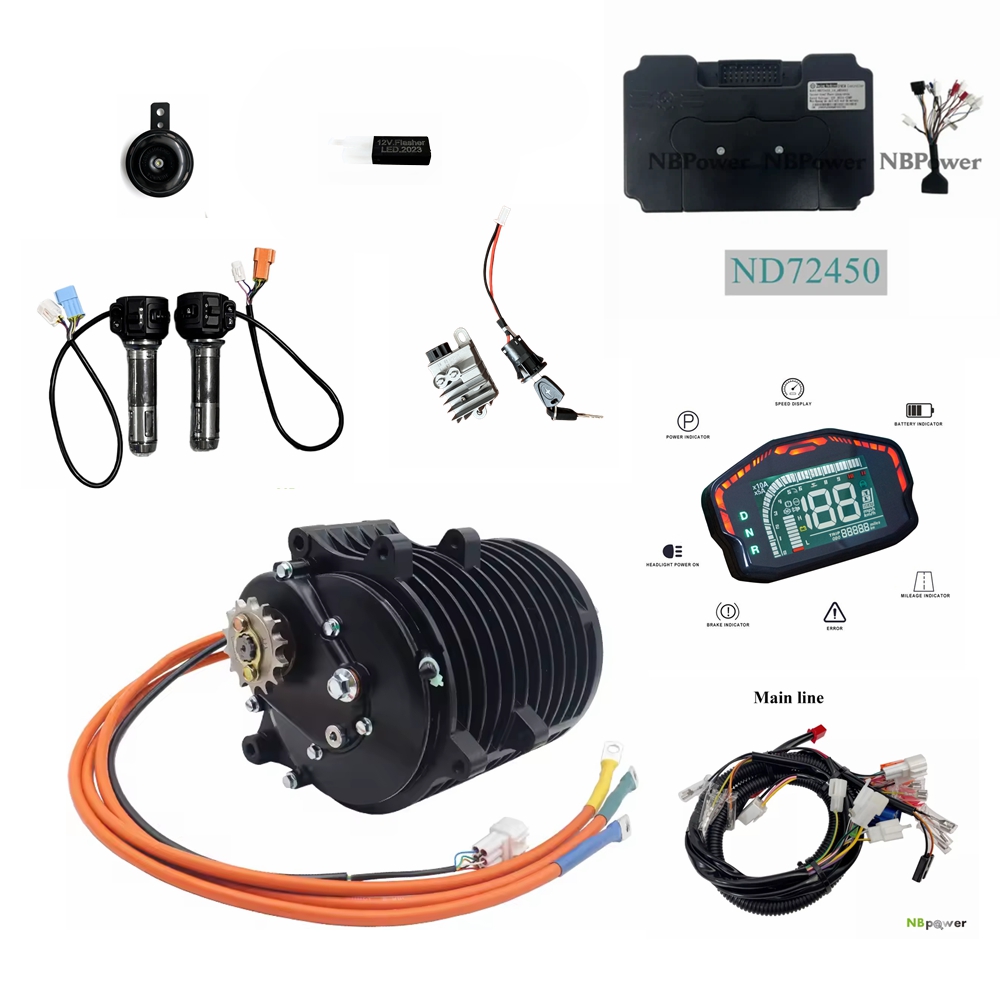 Zestaw do konwersji motocykla  – Mid Drive Motor Kit 72V 3000W recenzja i cena