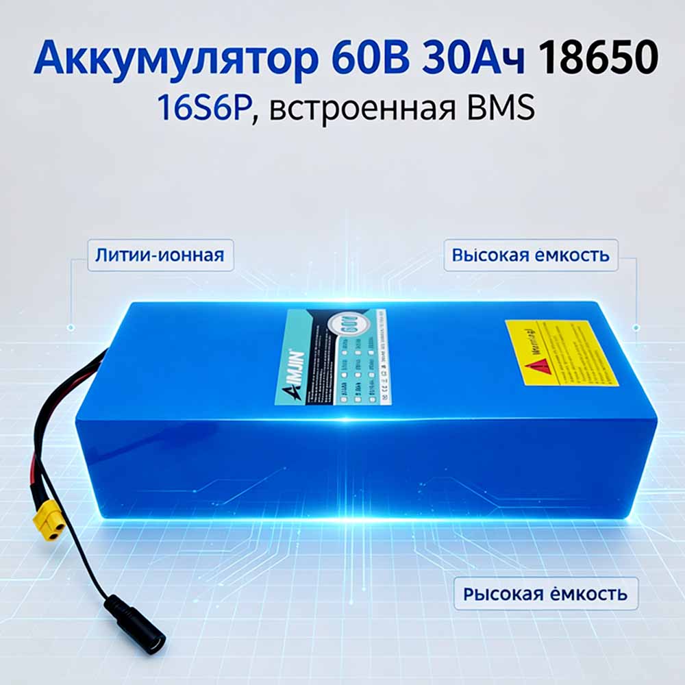 Akumulator litowo-jonowy 16S6P – 60V 30Ah Electric Scooter Battery recenzja i cena