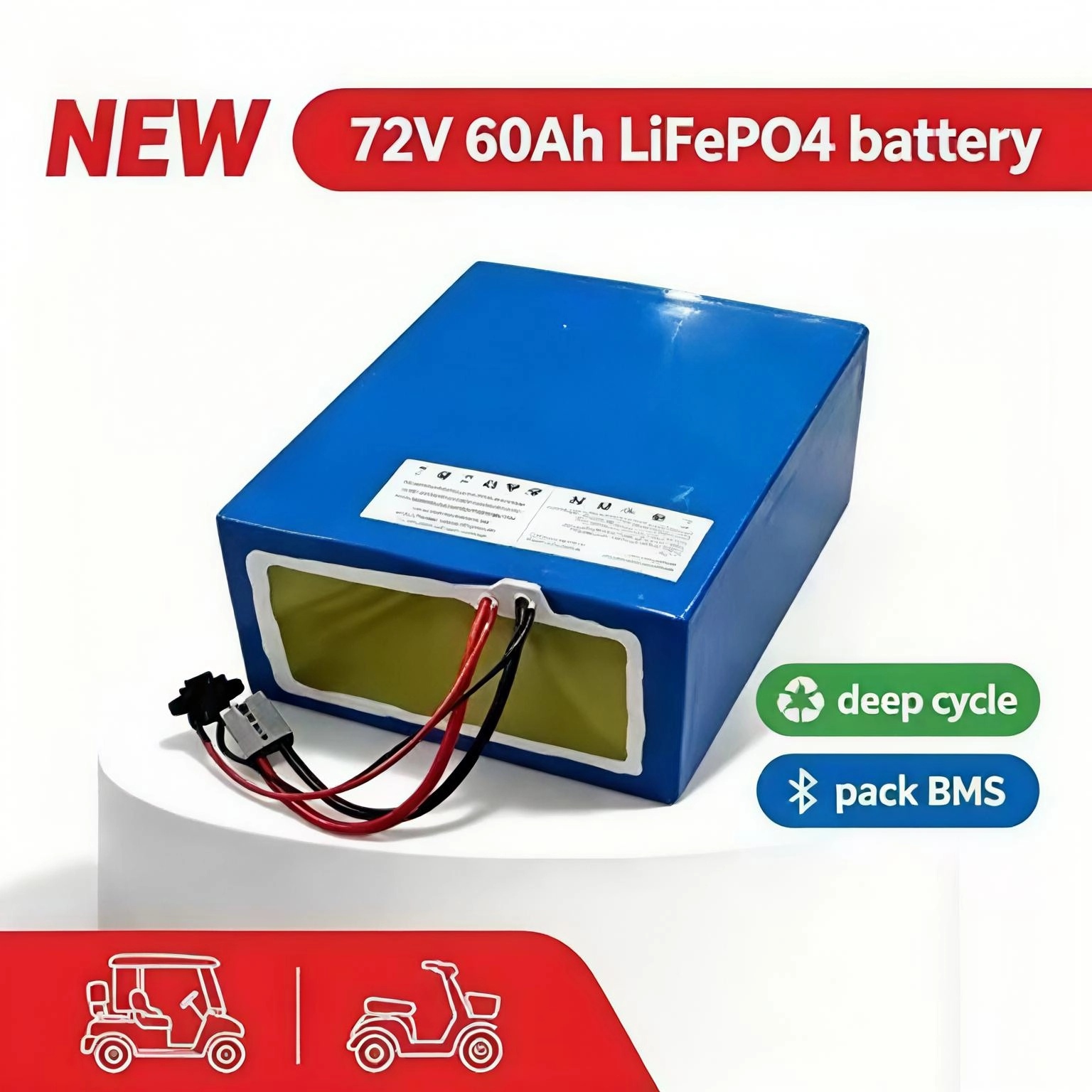 Akumulator litowy 72V 60Ah lif – 72V 60Ah Lifepo4 Battery Pack recenzja i cena